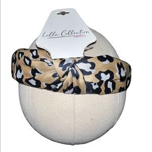 Lulla Collection by Bindaya Multicolor Animal Print Knotted Headband One Size